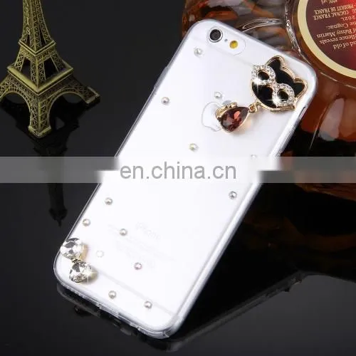 Wholesale Creative Cat Mask Encrusted TPU Case for IPhone 6/6s Plus photo-2
