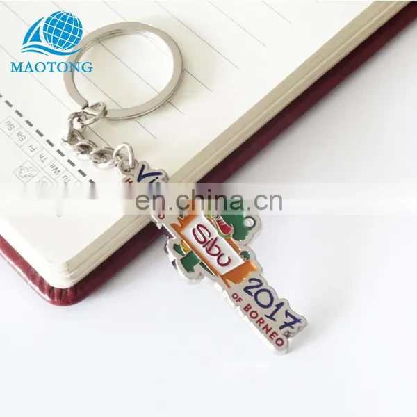 China Factory Custom Make Your Own Logo Decorative Thin Metal Key Chain photo-4