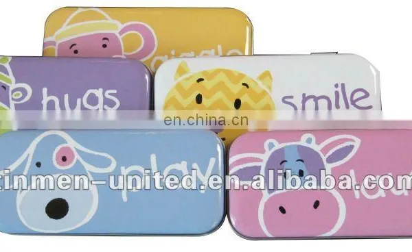 Metal Tin Pencil Box