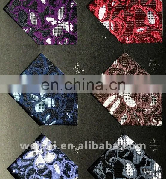100% Polyster or Silk Embroidery Flower Mens Tie photo-2