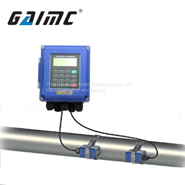GUF120A-W China Wall Mounted Clamp on Pipe Ultrasonic Water Flow Meter Price photo-2
