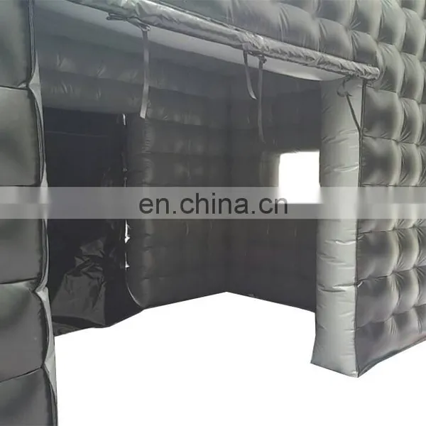 Commercial Black Portable Inflatable Tube Kiosk Blow up Booth Inflatable Cube Party Tent photo-6