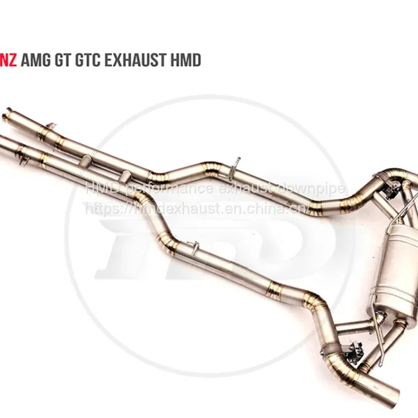 Titanium Alloy Exhaust Pipe Manifold Downpipe is Suitable for AMG GT GTC GTS GT50 Auto Modification Electronic Valve Whatsapp008613189999301 photo-3