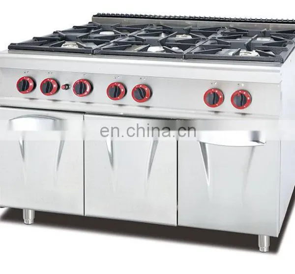 Commercial Gas Cooking 8 Stoves /Stainless Steel Gas 8 Burners With Two Gas Oven photo-4