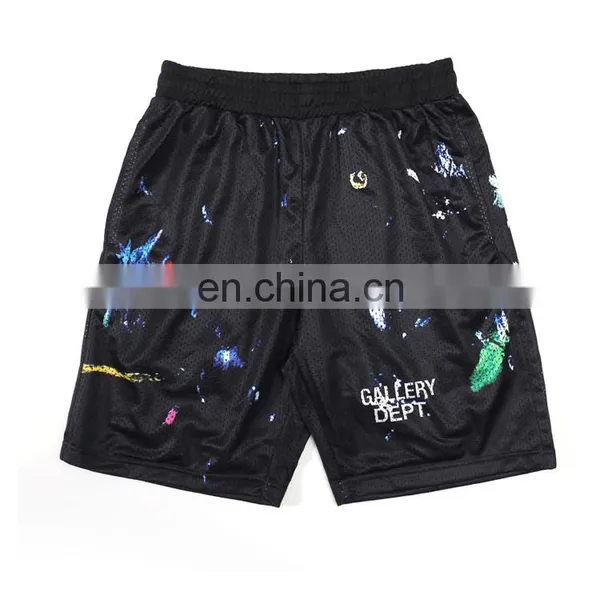 High Quality Yihao Men Print Gym Running Quick-drying Shorts