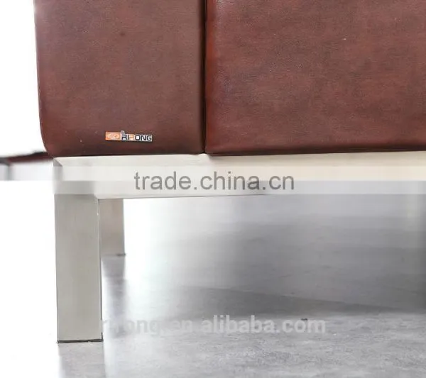 8039 High Seat Brown PU Leisure Sofa photo-6