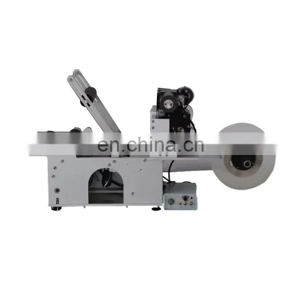 Factory Price Flat Bottle Labeling Machines Semi Automatic Label Printing Machine Square Label Sticker Machine For Adhesive photo-2