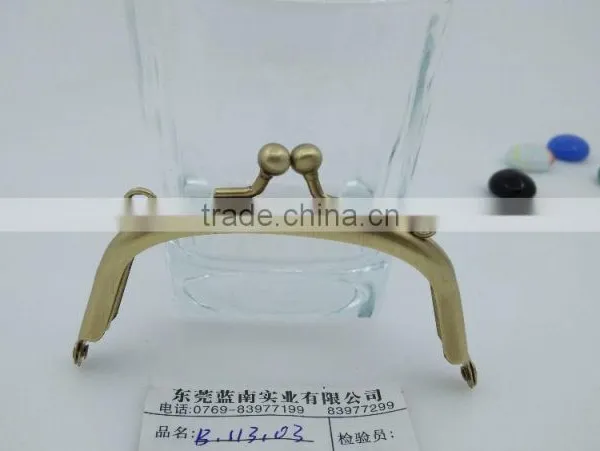 Wholesale Bronze 10*4.5cm Metal Frame for for Clutch Bag Purse Handbags Made in China photo-2