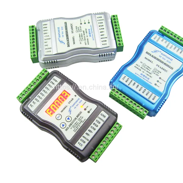 Multi-Channel Analog Signal to RS232/485 Data Acquisition Modules With LED Display photo-3
