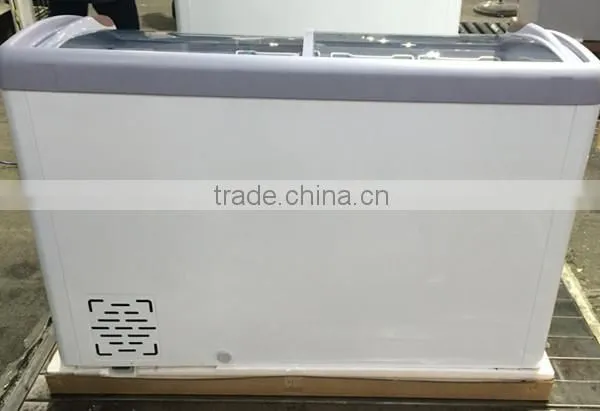 Glass Top Chest Freezer Showcase Sliding Glass Doors photo-3