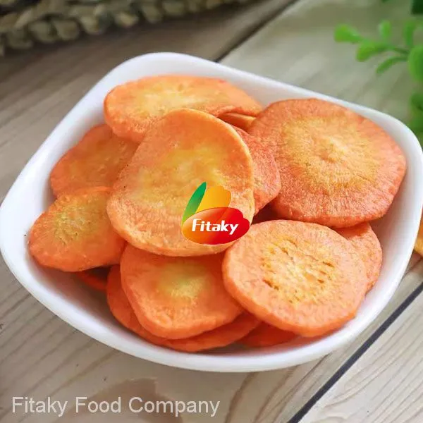Factory Direct Supply Bulk Vacuum Fried Carrot Chips