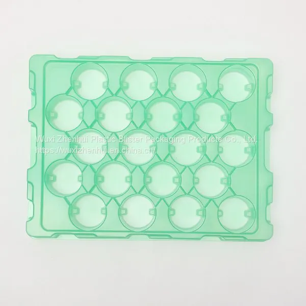 Green PET Thermoformed Plastic Transit Blister Trays photo-5