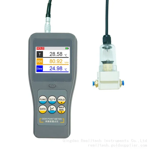 RD2680S Precision Dew Point Meter (Separate Sensor for Gas) with Real-time Graph Display