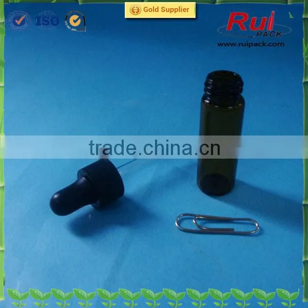 4ml Brown Glass E-liquid Dropper Bottles With Cap photo-2