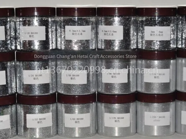 Glamour Glitter, Laser Powder, Seven - Color Powder, Iridescent Powder, Silver Powder, Colored Powder, Gold Powder for Coloring and Decorating Handicrafts. it Can be Used on Couplets, Textiles, Paper, Glass, Plastic, Metal, Etc. photo-3