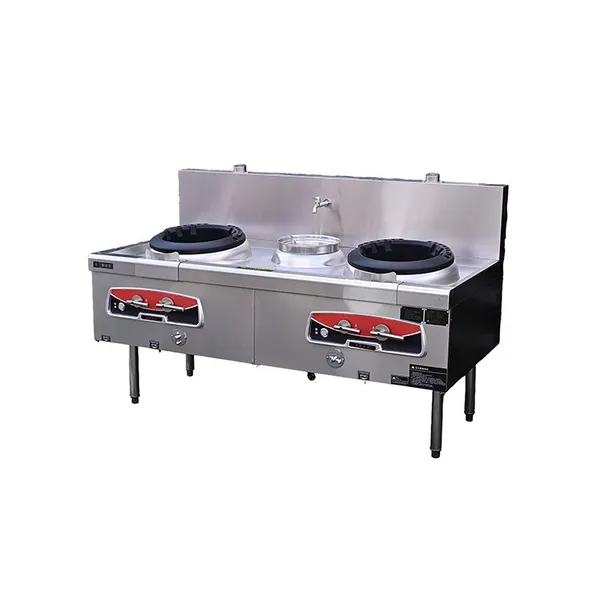 Quiet Chef Series Natural Gas Double Wok & Single Warm Stove photo-3