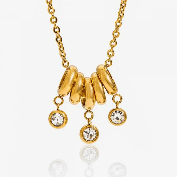 Quick Sampling Available Stainless Steel Necklace 18K Gold PVD Coated photo-3