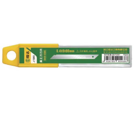 SK5 Utility Knife Blades (Small White Edge), 0.4×9×80mm Heavy‑Duty Sharp Replacement Blades