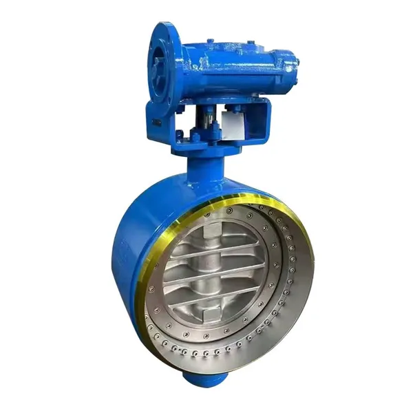 Manufacturer Direct Sales Three Eccentric Hard Seal Butterfly Valve Worm Wheel Driven Butterfly Valve photo-3