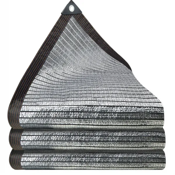 Aluminum Foil Sunshade Net 2x2mm Mesh Opening Fire Retardant Class A With Tensile Strength 500N/m photo-5