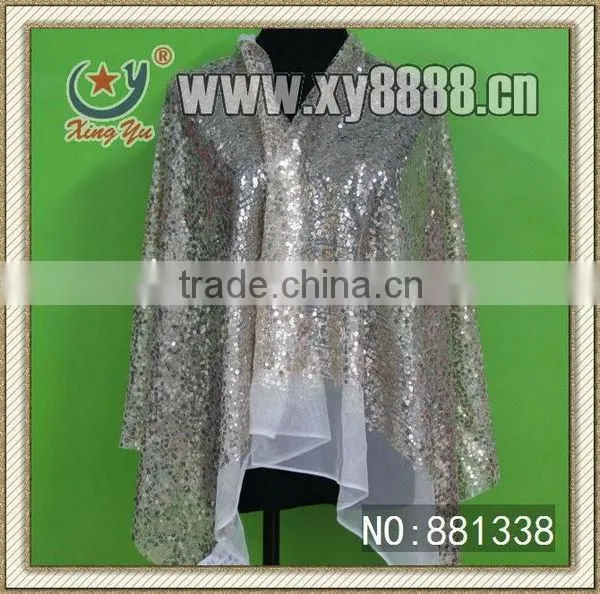 Wholesale Star Pattern Sequin Embroidery Fabric