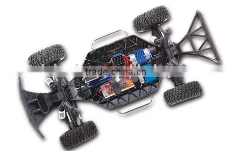 Minitudou High Speed Car Large 2.4G 4D RC Brush Monster 1/10 Electric Short Course Truck 1:10 Scale Model Trucks photo-3