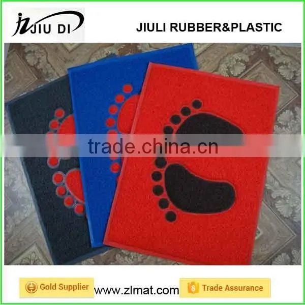 Anti-slip Little Foot Printed Pvc Coil Bath Mat photo-3