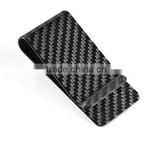 Cool Mini Carbon Fiber Money Clip Holder