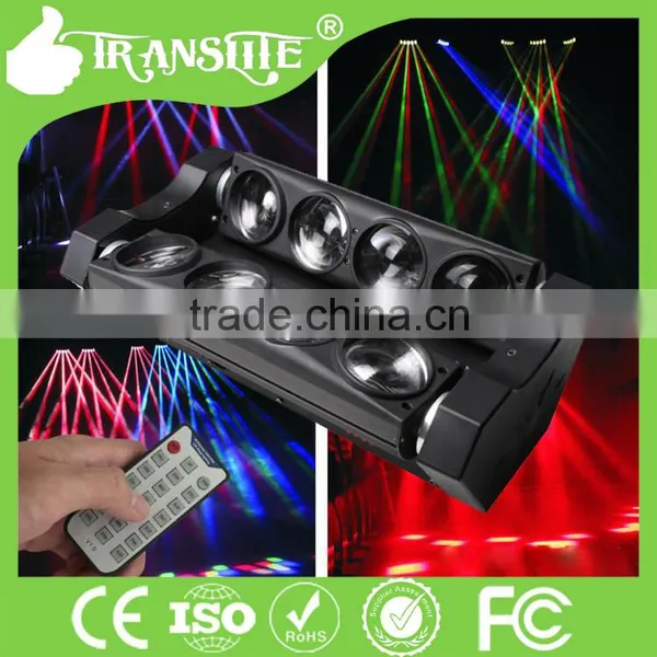 8pcs Moving Head Disco RGBW 4IN 1 Led Spider Beam Moving Head Light 10w photo-6