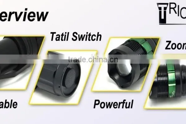 (160280) High Power Waterproof Led Rechargeable or Battery Powered Torch Lights Online photo-3