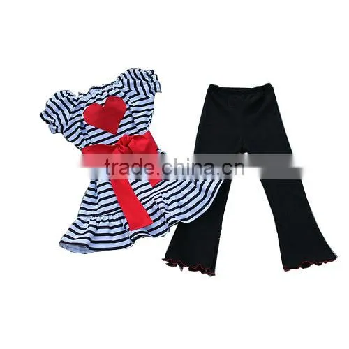 Halloween Baby Girls Wide Leg Trousers Sets,children Evil Top and Child Striped Ruffle Pants Set,girl Long Sleeve Clothing Set photo-5