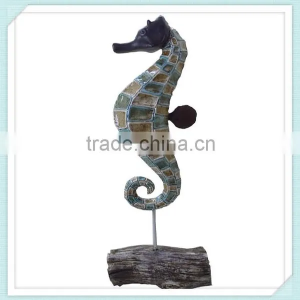 Hot Sell Resin Craft in Seahorse Shape for Home Decoration photo-2