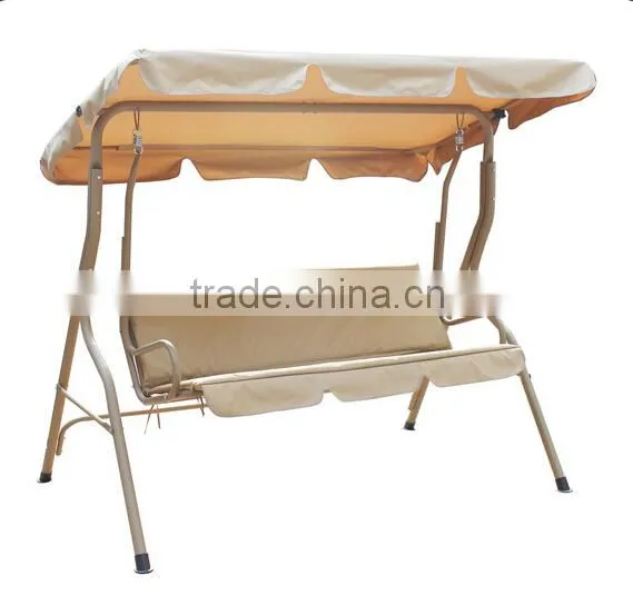 3 Seater Garden Steel Frame Patio Swing Chair With Canopy photo-2