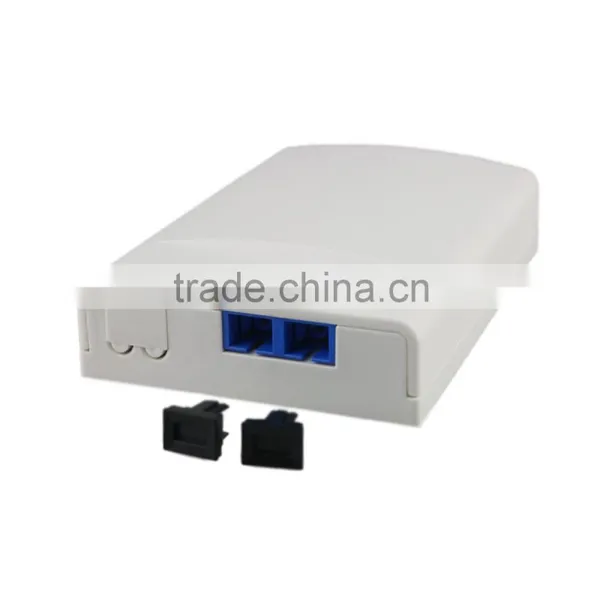 FTTH High Quality Flame Retardant FTTH 2 * SC Fiber Optic Adapter Fiber Optic Terminal Box photo-2