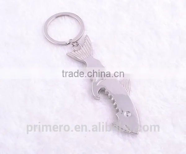 Key Ring Key Chain Alloy Cool Fish Shark Beer Bottle Opener Keychain Unique Gifts photo-4