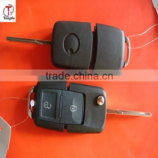 TD Top Sale Remote Head Car Key Blade Part, Remote Key Fob for VW photo-3