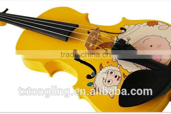 Quality Coloured Cute Violin For Kids With Carton Design TL-YJ1506 photo-2