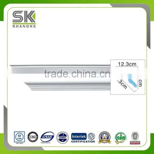 Decorative PU Carved Foam Cornice Moulding Factory Cost PU Foam Carved Carving Cornices Mouldings