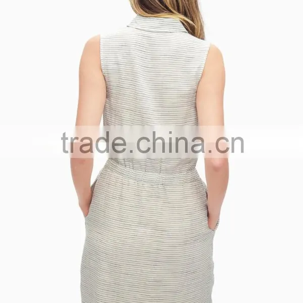 Floral Printed Front With Button Knee Length Dresses For Women photo-4