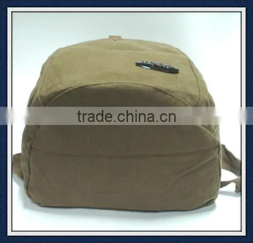 Washed Canvas Backpack Bag photo-3