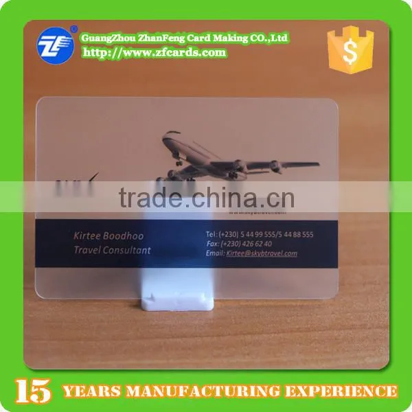 Hot Sale Clear Transparent Plastic Business Card photo-6