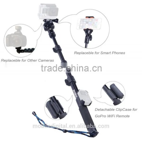 SmaPole Y1 Go Pro Telescopic Handheld Selfie Pole / Monopod for Smartphones GoPro Hero 4 photo-2