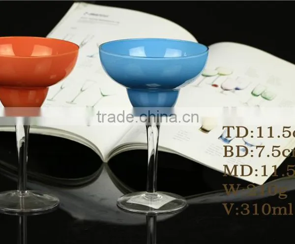 Hot Sale! Shanxi Sunyo Crystal Margarita Glass With Long Stem photo-2