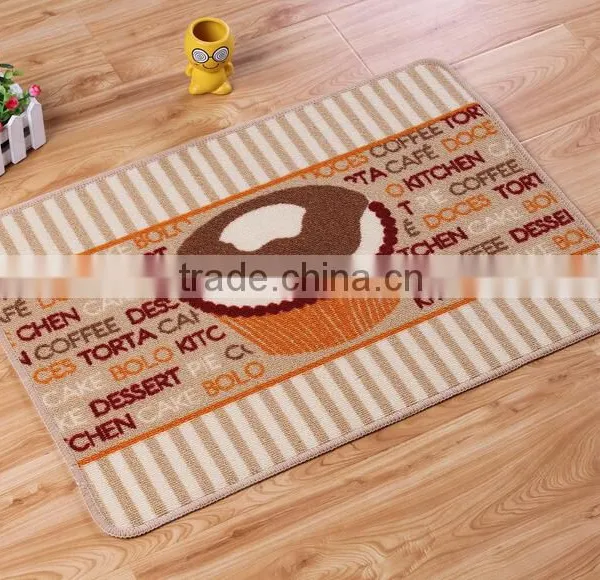The New Design Coffee Cooking Theme Loop Pile Polyester Printing 40*60cm Kitchen Door Floor Mat Rug Carpet photo-4