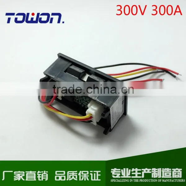 YB27VA DC 0-300V/300A Red/Blue Voltmeter Ammeter 2in1 Volt Amp Panel Meter for Car Motorcycle and DIY Ect photo-4