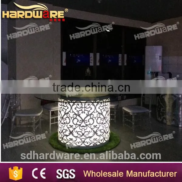 Metal Wedding Round Table Led Wedding Dining Table photo-6