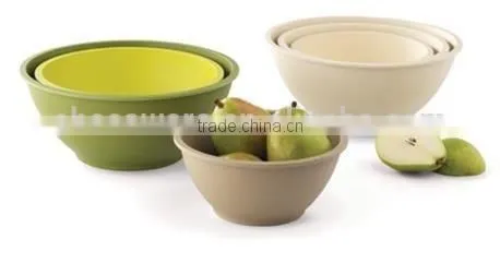 Eco-friendly Bamboo Fiber Salad Bowl 5set photo-3