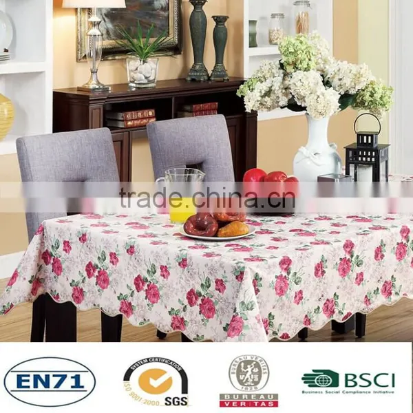 Hot Sell Printed Compostion Plastic Tablecloth photo-2