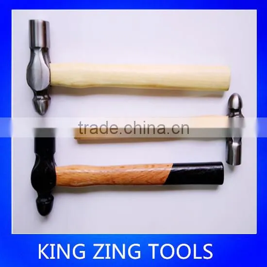 Fully Polished Wooden Handle Ball Peen Hammer photo-2