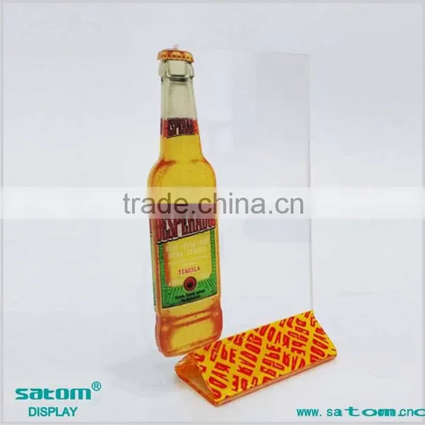 Full Color Printing Acrylic Display Stand for Beer /Drink/ Wine Promotion photo-4
